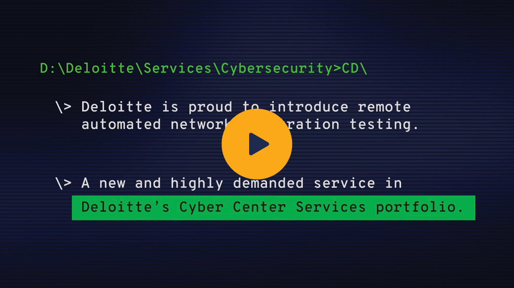 Deloitte cybersecurity service automated penetration testing powered by Pentera